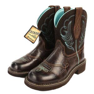 Ariat Women's Dark Brown Fatbaby Heritage Dapper Leather Western Boots Size 7B
